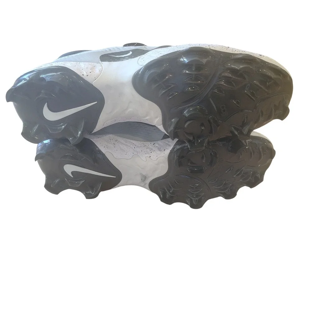 Nike Alpha Huarache Elite 4 Low Baseball Cleats Grey Black‎ Mens 15 FD6221-002